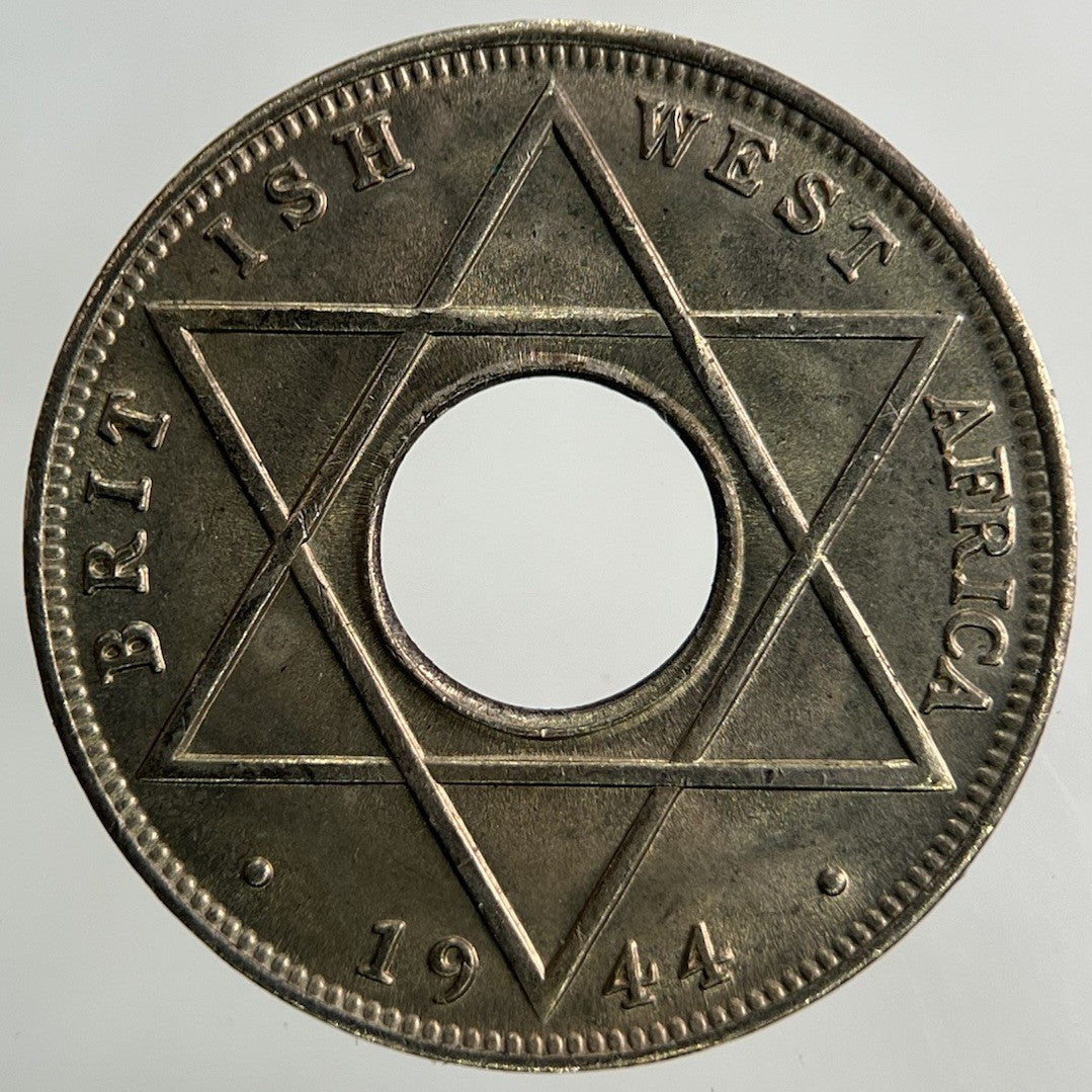 1944 West Africa 1/10 One Tenth Of A Penny Coin | Very Fine Grade