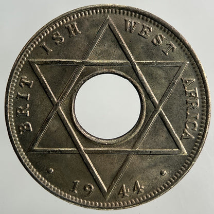 1944 West Africa 1/10 One Tenth Of A Penny Coin | Very Fine Grade