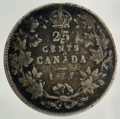 1907 Canada 25 Cents Silver Coin | Collectable Grade