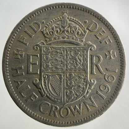 1961 Elizabeth II 2nd Half - Crown Coin | Fine Collectable Grade