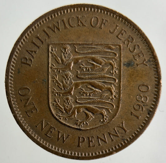 1980 Jersey One Penny Coin | Fine Collectable Grade