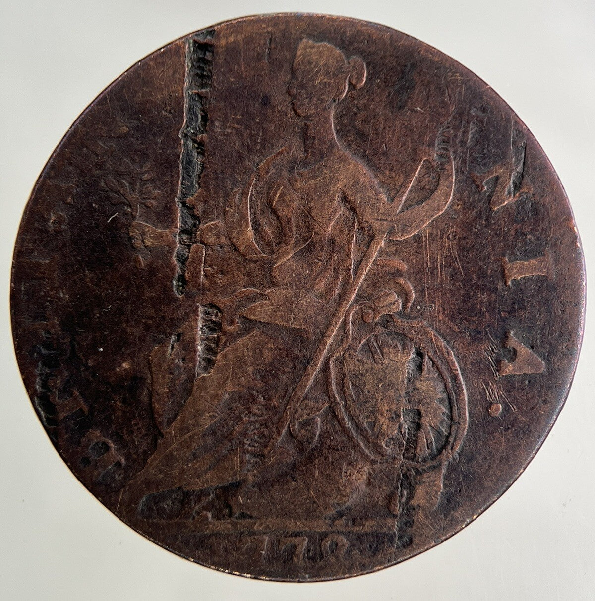 1772 George III 3rd Half - Penny Coin | Fine Collectable Grade