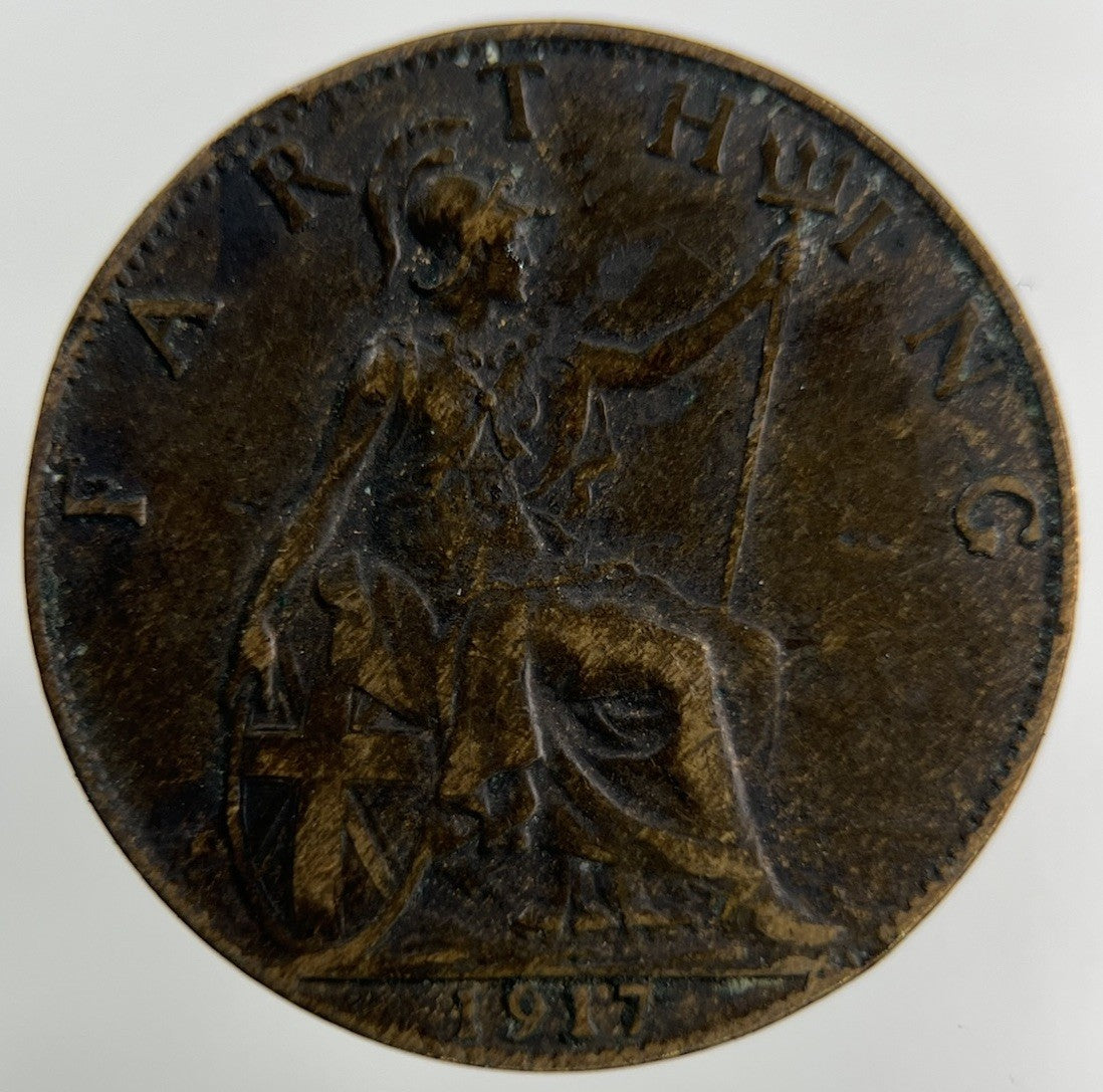 1917 George V Farthing Coin | Collectable Grade
