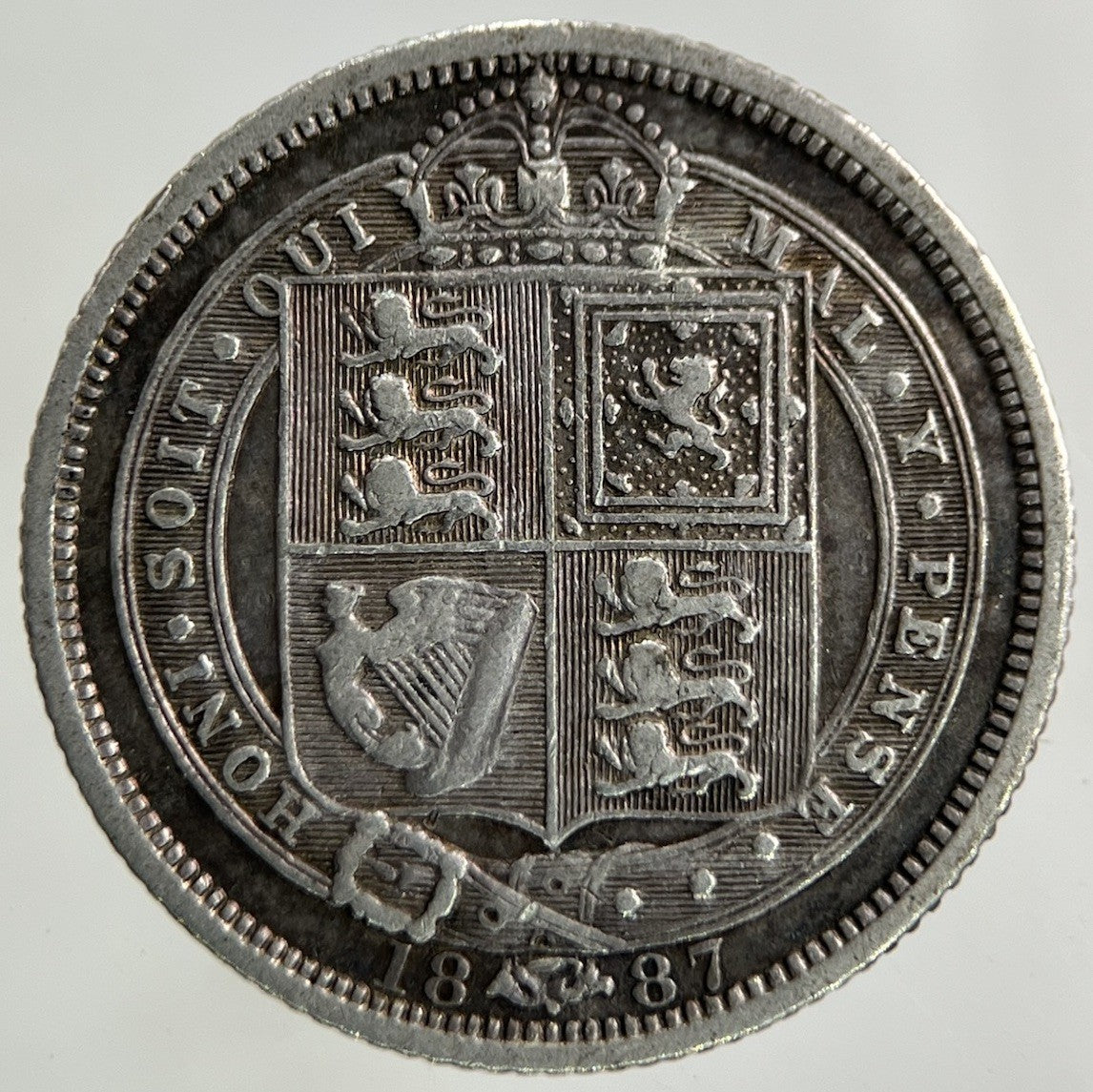 1887 Victoria Sixpence Silver Coin | Fine Collectable Grade