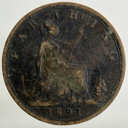 1891 Victoria Farthing Coin | Collectable Grade