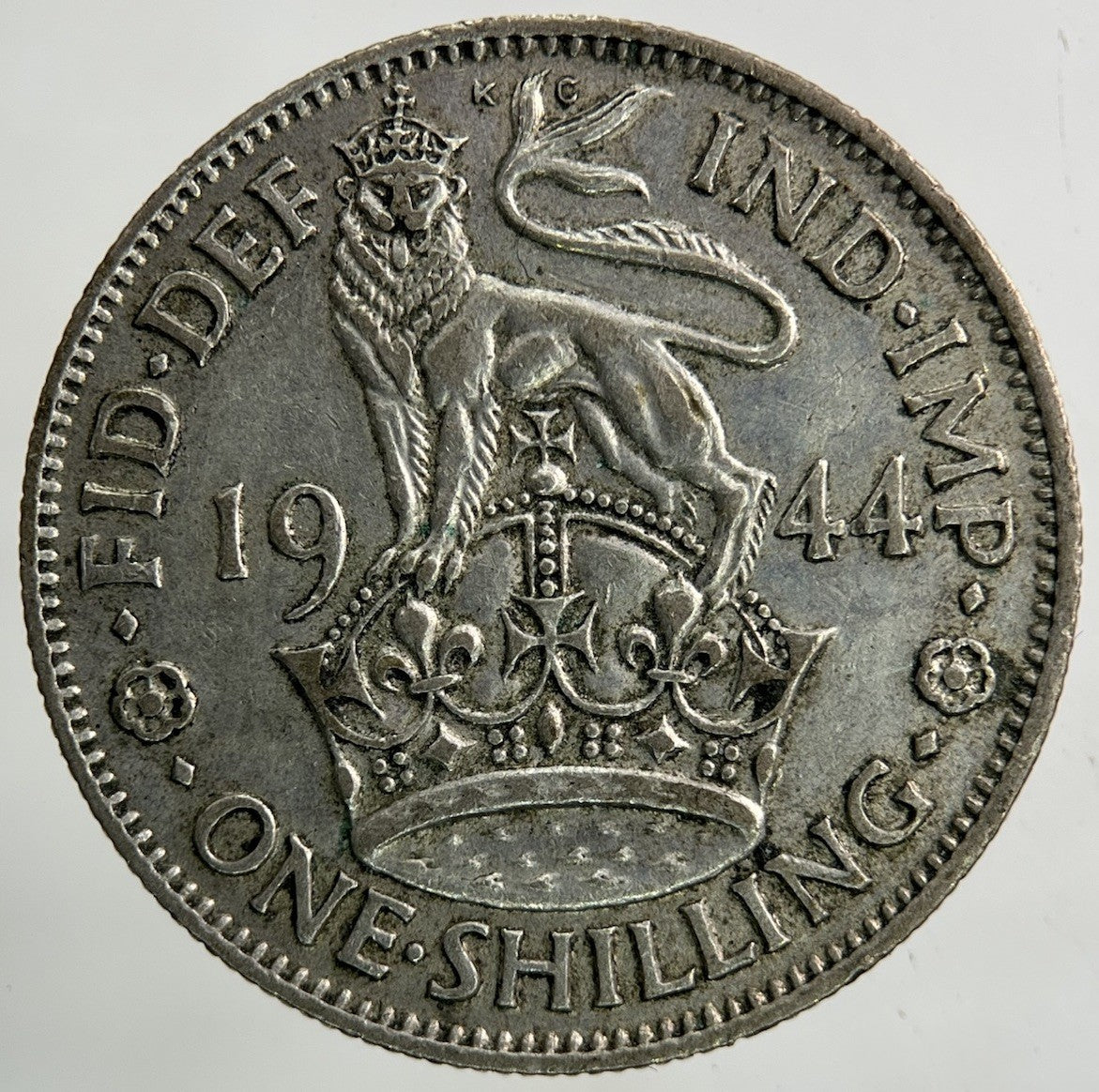 1944 George VI Shilling Silver Coin | Fine Collectable Grade