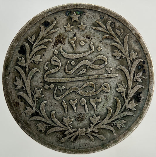 1910 Egypt 2 Qirsh Silver Coin | Collectable Grade