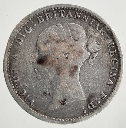 1883 Victoria Threepence Silver Coin | Fine Collectable Grade | a9069