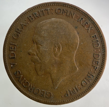 1929 George V One Penny Coin | Collectable Grade
