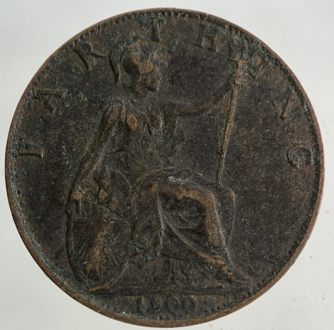1900 Victoria Farthing Coin | Fine Collectable Grade
