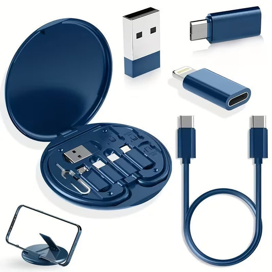 5 in 1 Charging Kit Multiple Adapters Type C/A/Micro/Lightning iPhone Samsung