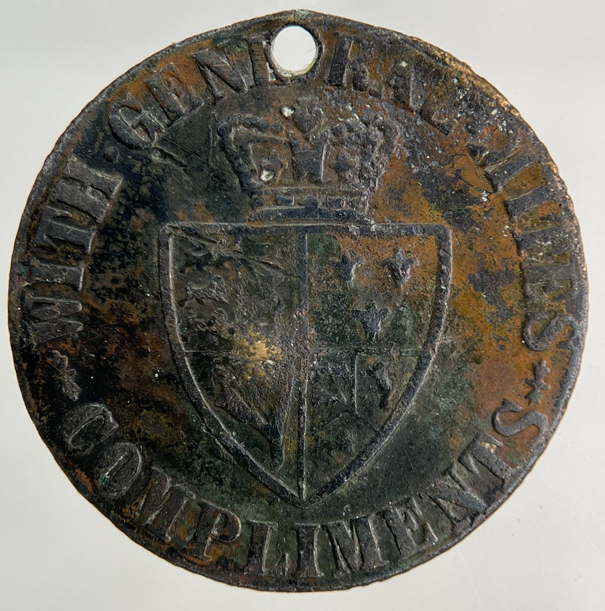 British George III 3rd Millie Edwards Love Token Coin | Collectable Grade