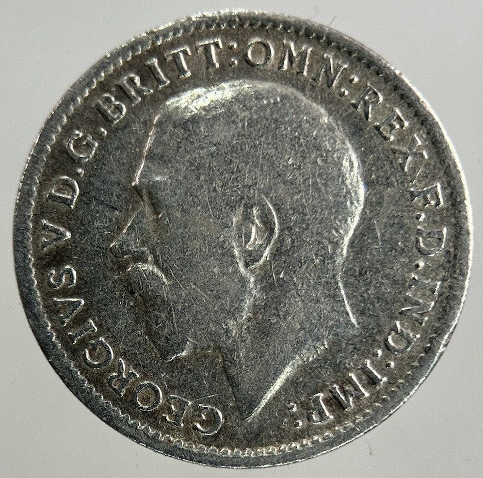 1918 George V Threepence Silver Coin | Very High Grade