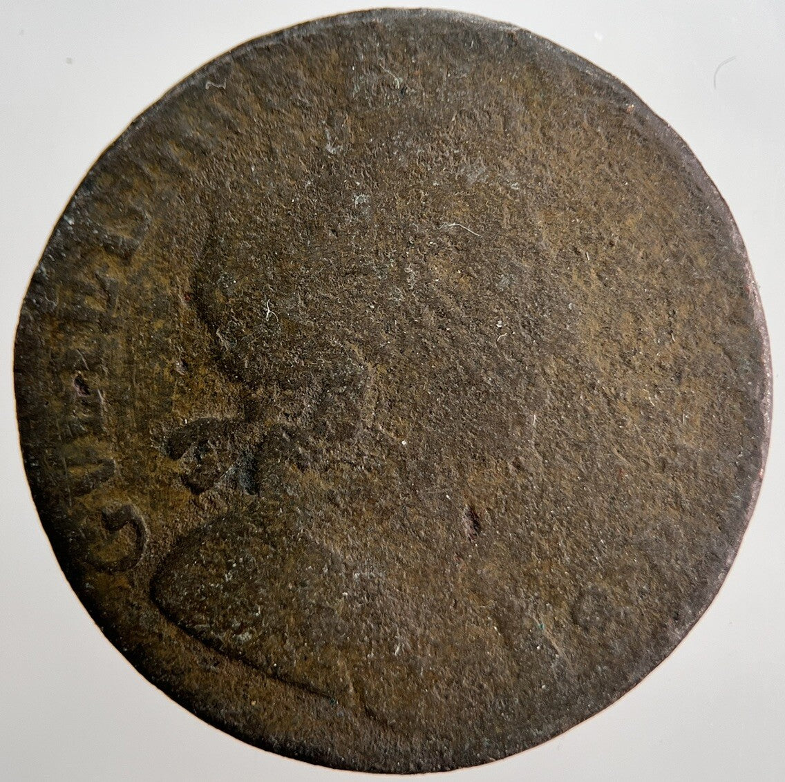 William 3rd III Half - Penny British Coin | Worn Grade | a2510