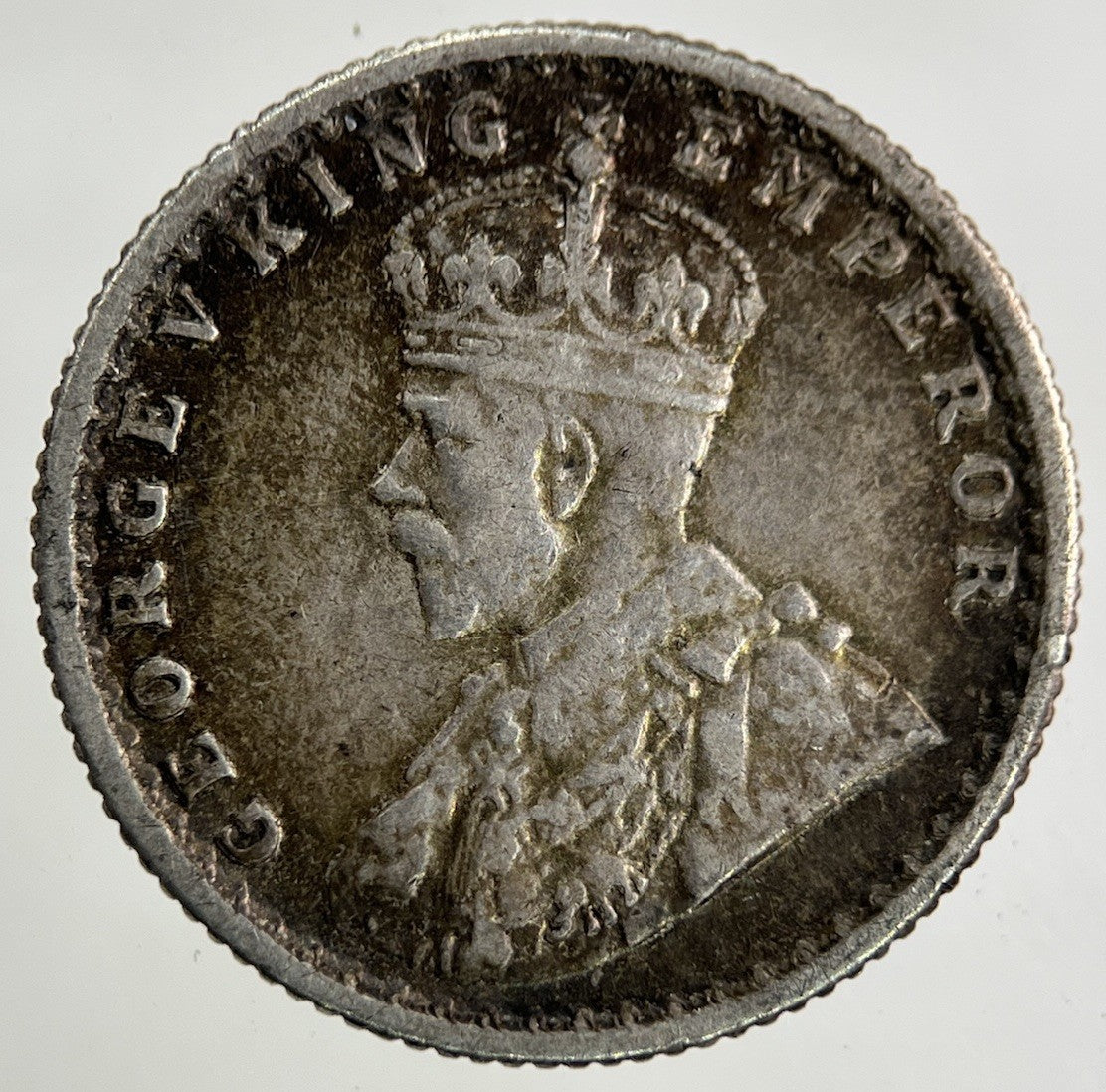 1918 India 1/4 Quarter Rupee Silver Coin | Very High Grade