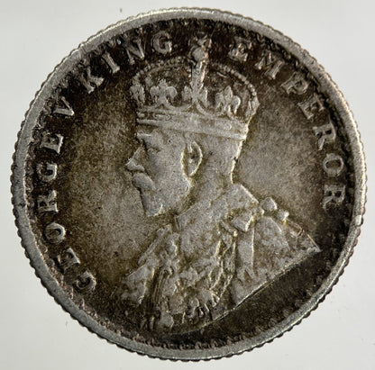 1918 India 1/4 Quarter Rupee Silver Coin | Very High Grade