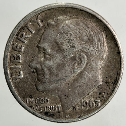 1963 US USA Roosevelt Dime Silver Coin | Collectable Grade
