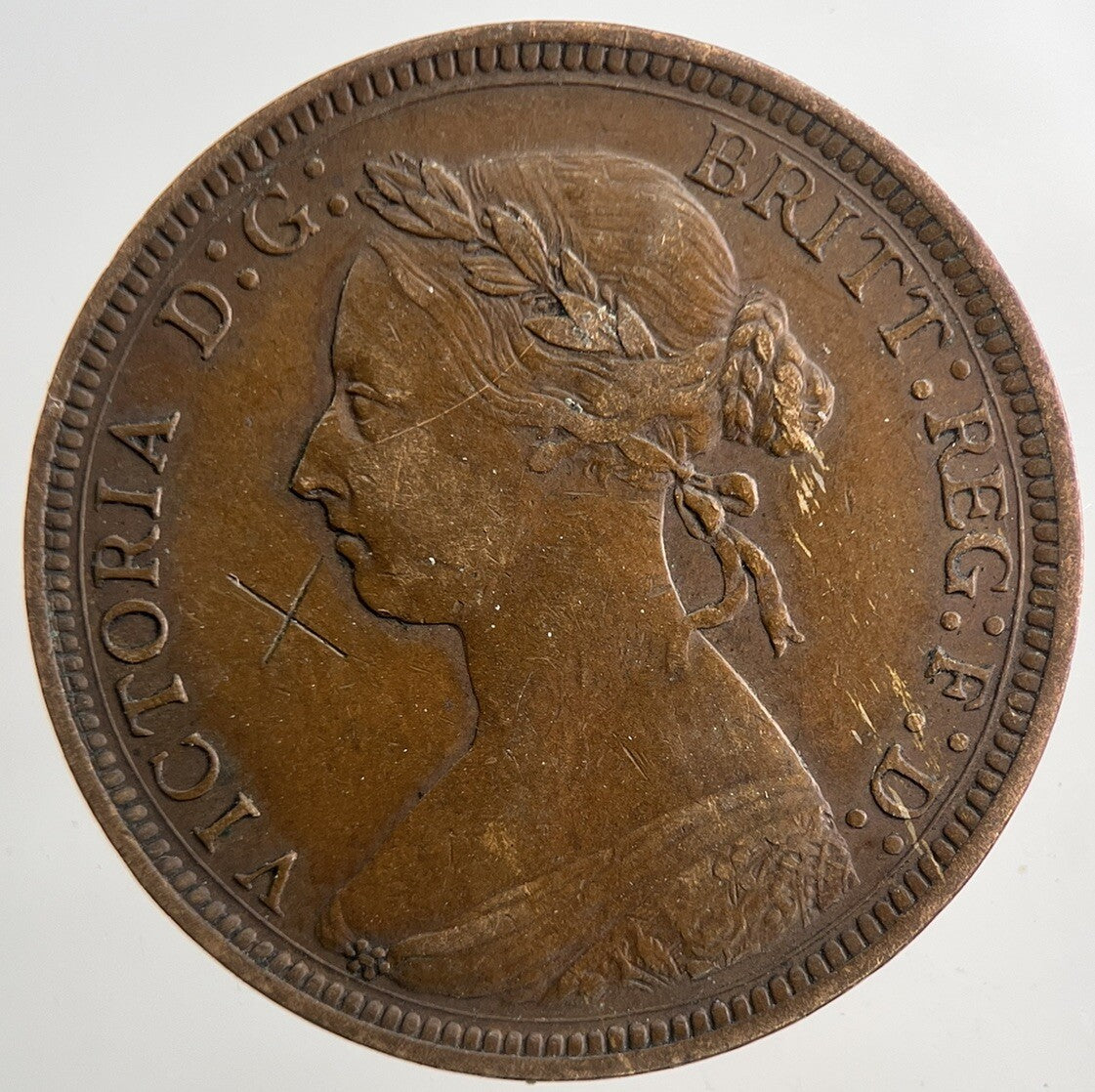 1887 Victoria Half - Penny Coin | Very High Grade | a9261