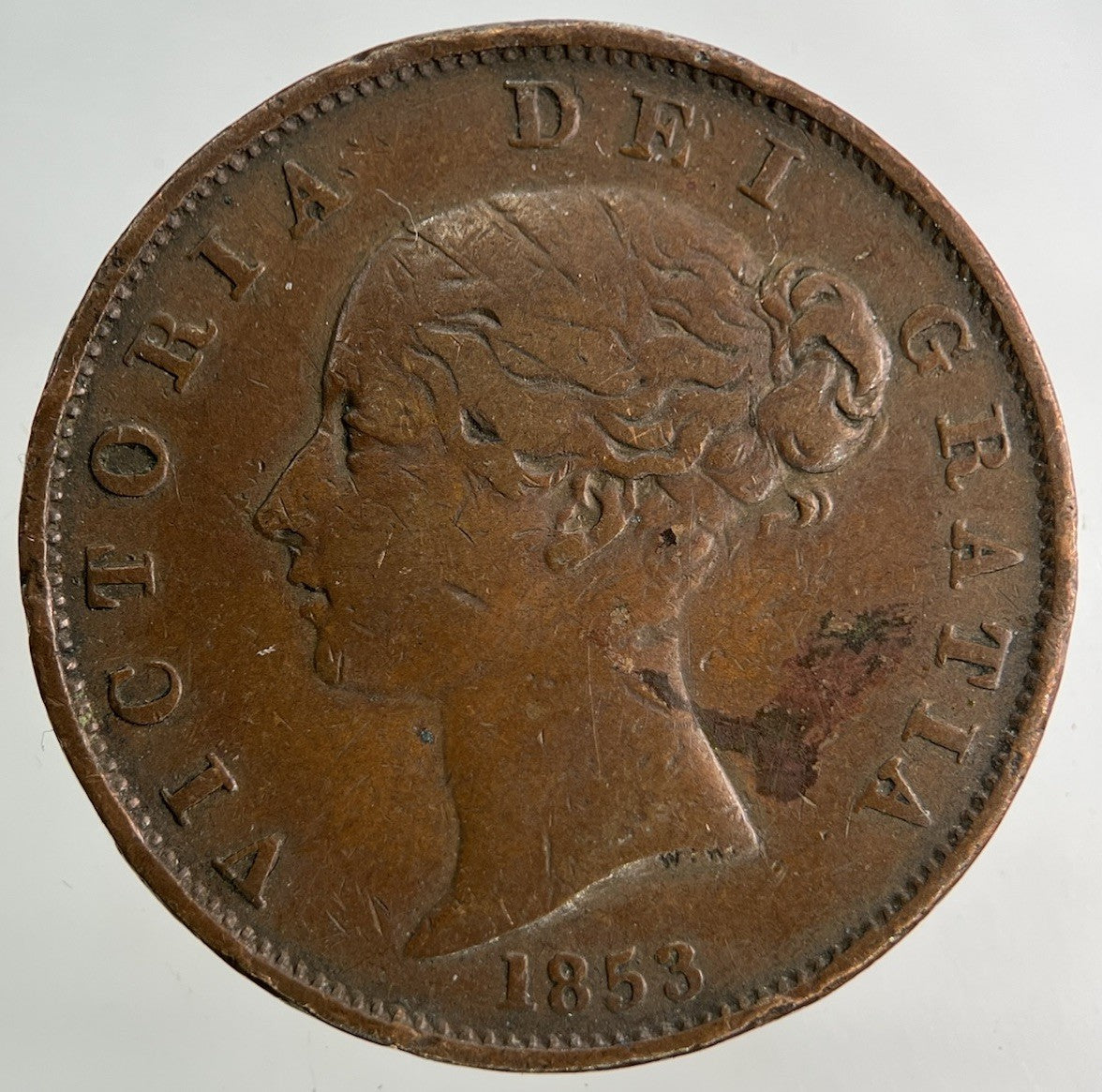 1853 Victoria Half - Penny Coin | Fine Collectable Grade