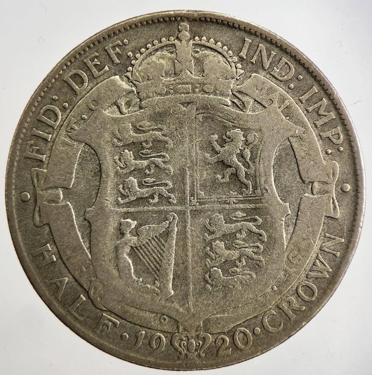 1920 George V Half - Crown Silver Coin | Collectable Grade