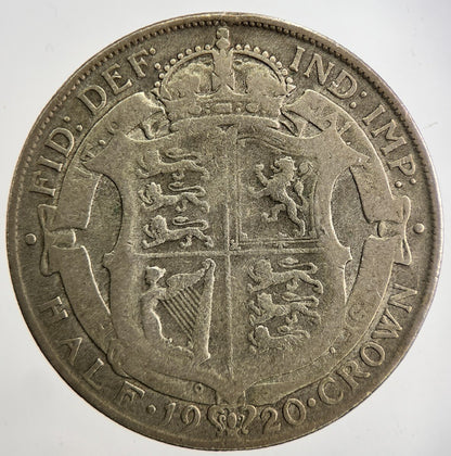 1920 George V Half - Crown Silver Coin | Collectable Grade