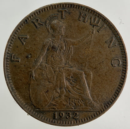 1932 George V Farthing Coin | Fine Collectable Grade