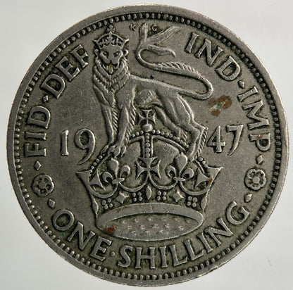 1947 George VI Shilling Coin | Fine Collectable Grade