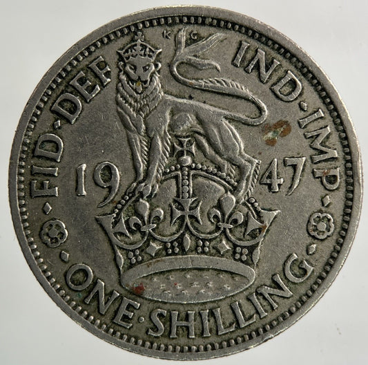1947 George VI Shilling Coin | Fine Collectable Grade