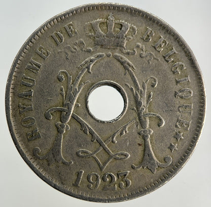 1923 Belgium 25 Centimes Coin | Fine Collectable Grade