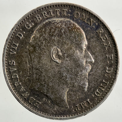 1904 Edward VII Maundy Threepence Silver Coin | Very High Grade
