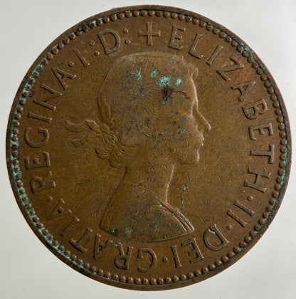 1958 Elizabeth II 2nd Half - Penny Coin | Fine Collectable Grade
