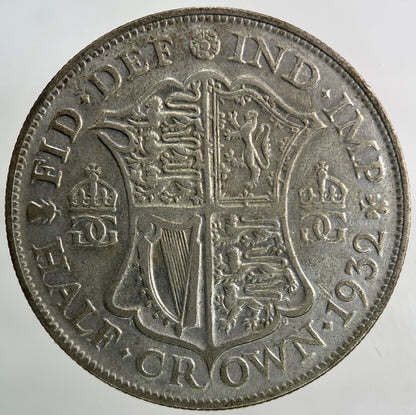 1932 George V Half - Crown Silver Coin | Fine Collectable Grade