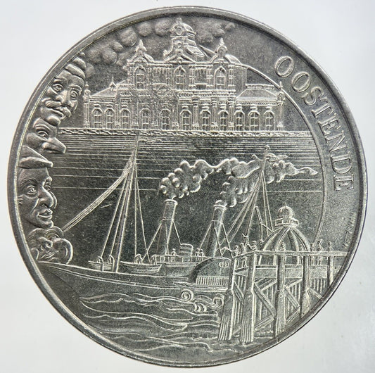 1982 Belgium Oostende 100 Stuivers Medal Coin | Very High Grade | a2507