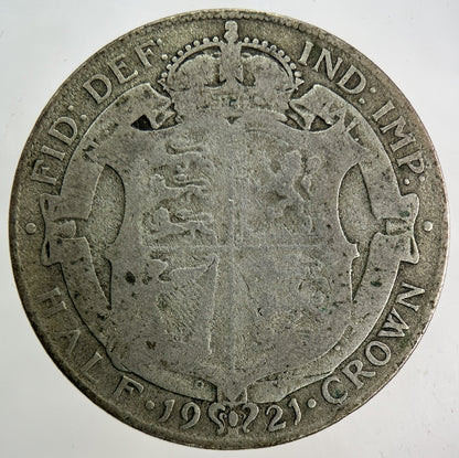 1921 George V Half - Crown Silver Coin | Collectable Grade