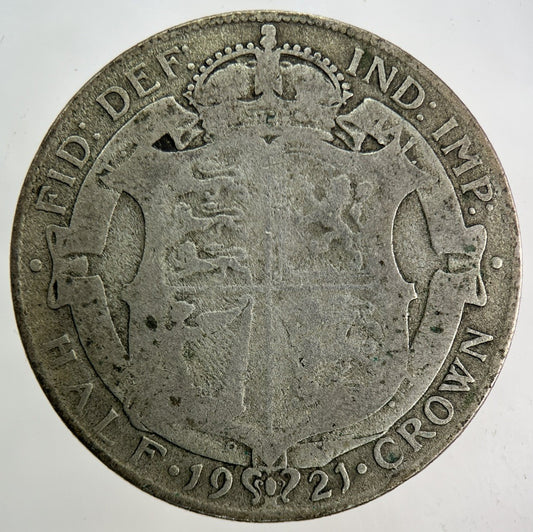1921 George V Half - Crown Silver Coin | Collectable Grade
