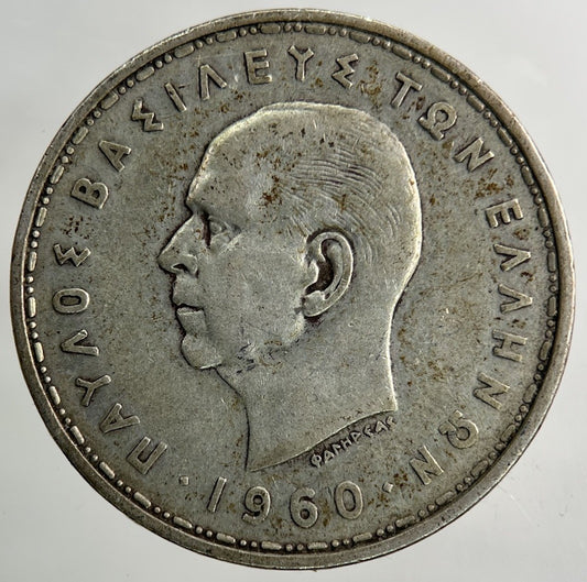 1960 Greece 20 Drachmai Silver Coin | Collectable Grade