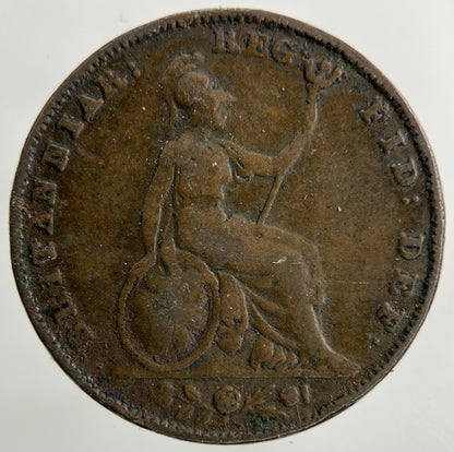 1843 Victoria Farthing Coin | Collectable Grade