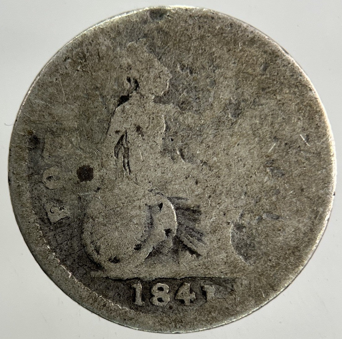 1841 Victoria Groat Four - Pence Silver Coin | Fair Grade