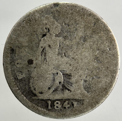 1841 Victoria Groat Four - Pence Silver Coin | Fair Grade