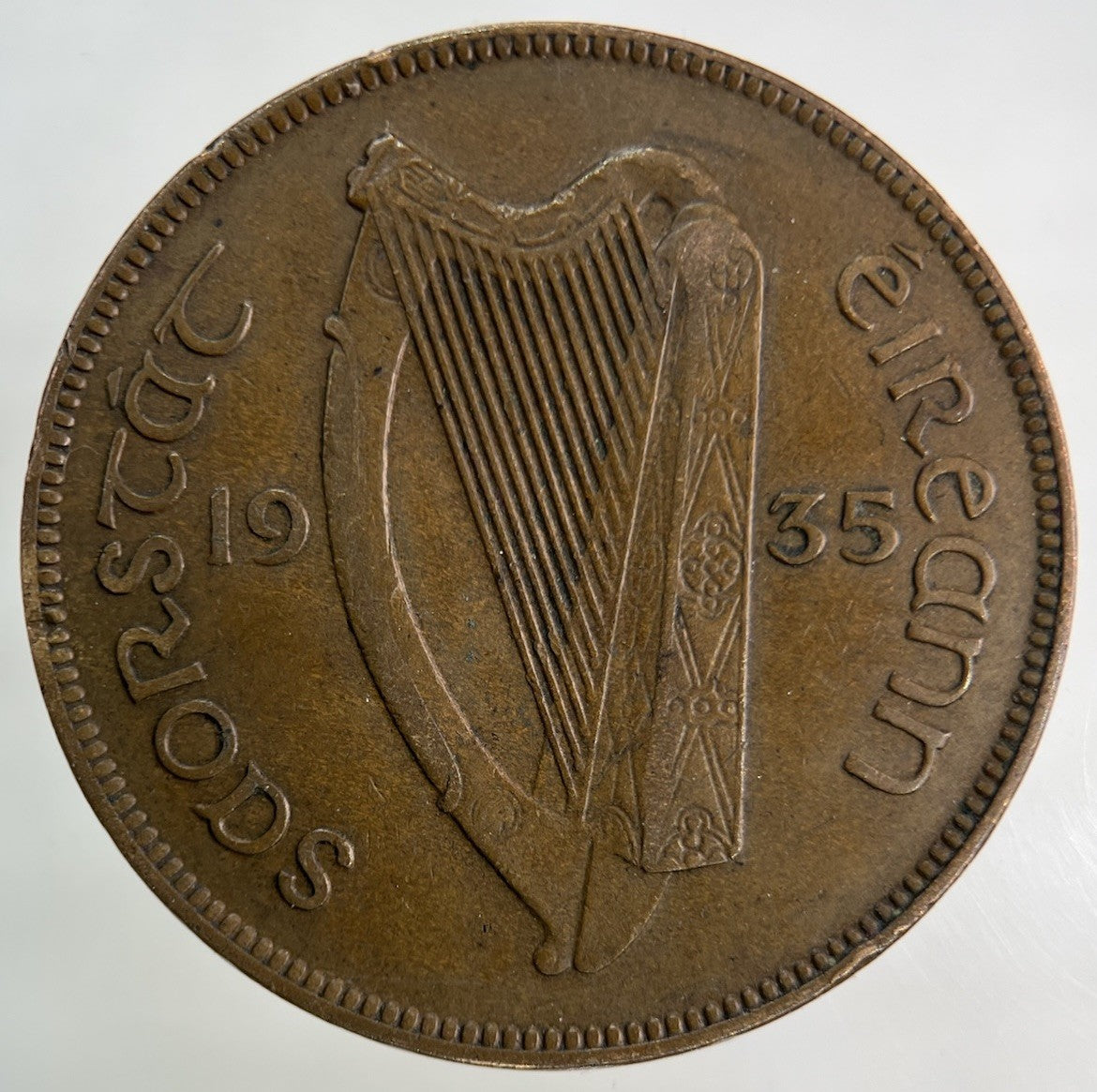 1935 Irish One Penny Coin | Fine Collectable Grade