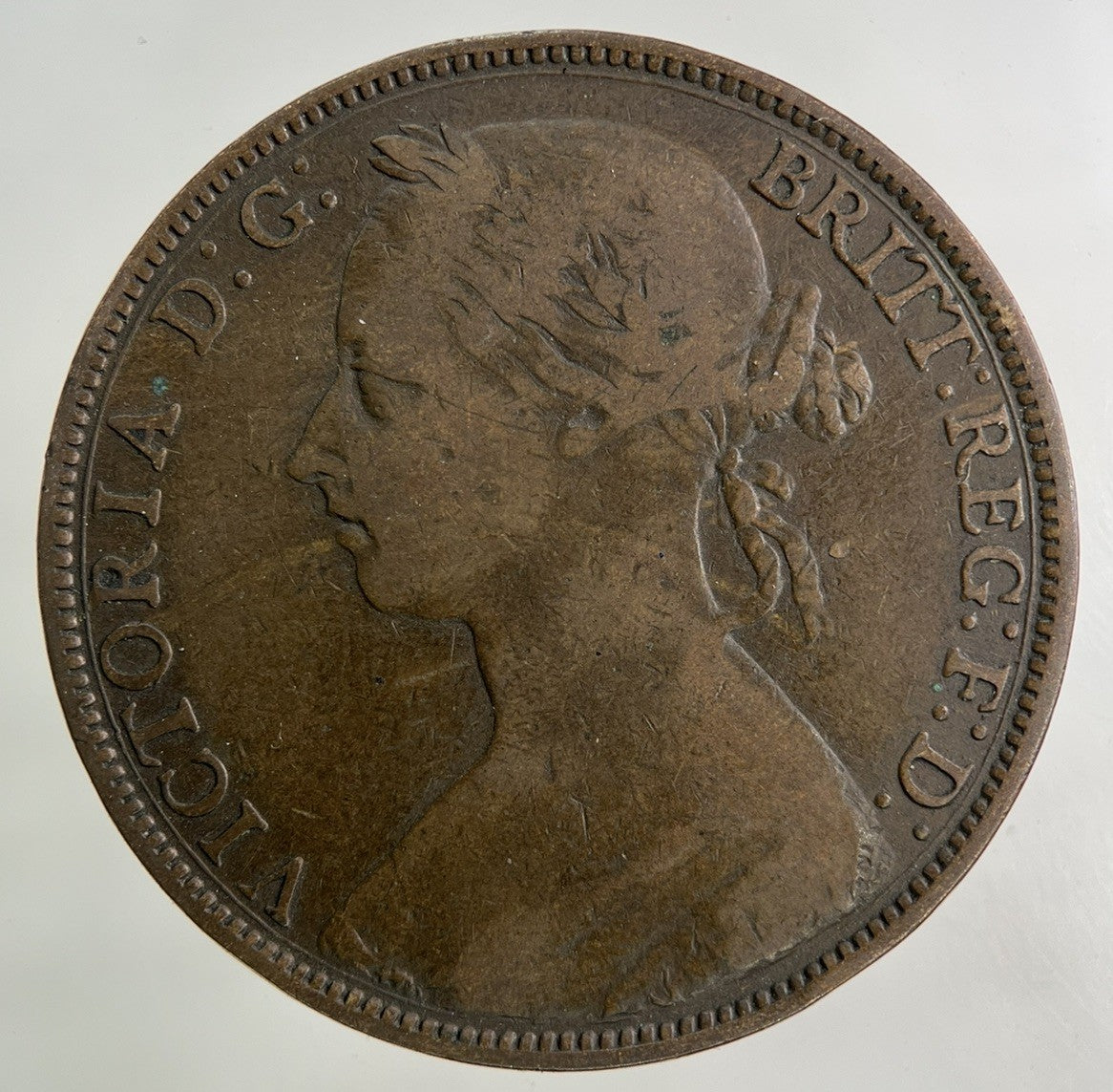 1886 Victoria One Penny Coin | Fine Collectable Grade