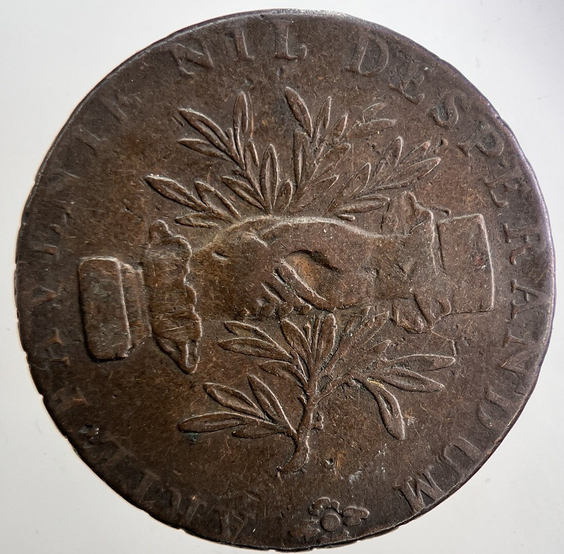 1793 Leek Staffordshire Half - Penny Token | Fine Collectable Grade