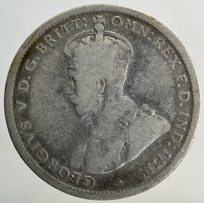 1916 - M Australia Shilling Silver Coin | Fair Grade