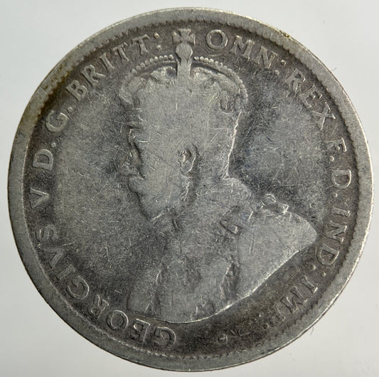 1916 - M Australia Shilling Silver Coin | Fair Grade