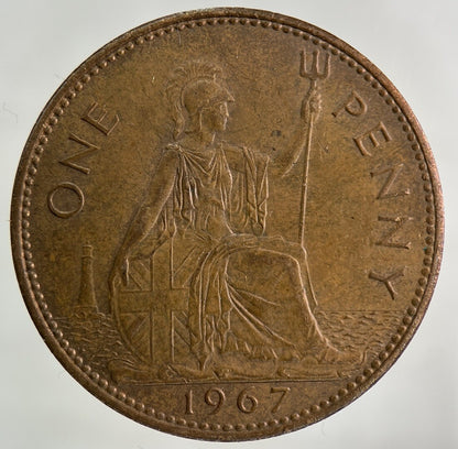 1967 Elizabeth II 2nd One Penny Coin | Fine Collectable Grade