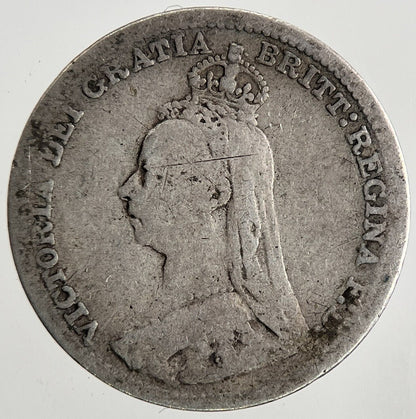 1891 Victoria Threepence Silver Coin | Collectable Grade | a9555