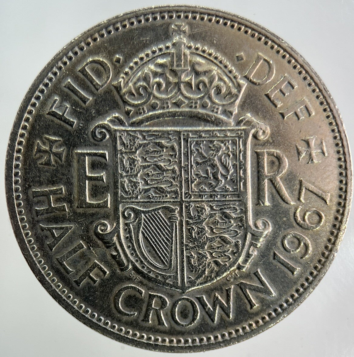 1967 Elizabeth II 2nd Half - Crown Coin | Very High Grade