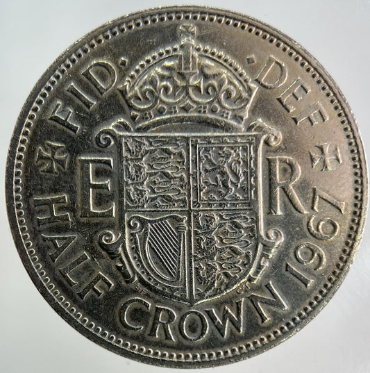1967 Elizabeth II 2nd Half - Crown Coin | Very High Grade