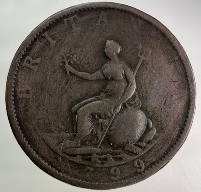1799 George III 3rd Half - Penny Coin | Collectable Grade