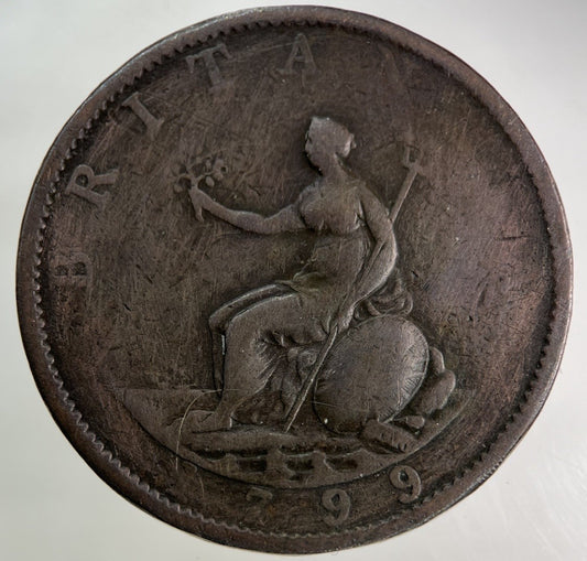 1799 George III 3rd Half - Penny Coin | Collectable Grade